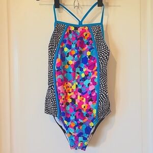 🍃 Speedo girl's one-piece swimsuit Sz 14